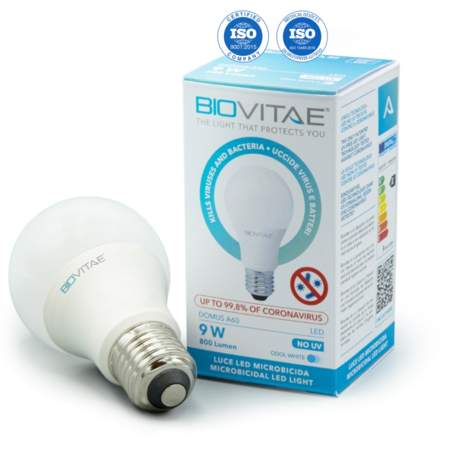 DOMUS™ A60 E-27 BIOVITAE®  LED spuldze (4000K)